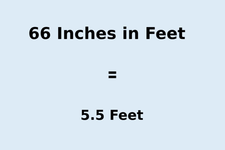 66 Inches in Feet